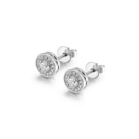 Kimber – Örhängen i 950 Platina med diamant