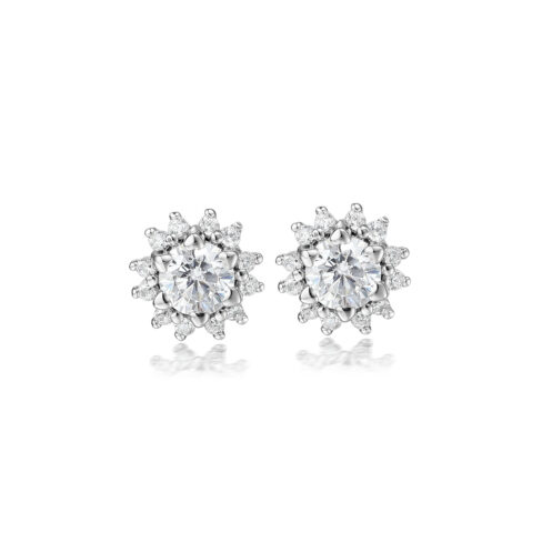 Maxine – Örhängen i 18k Vitguld med diamant - Bild 2