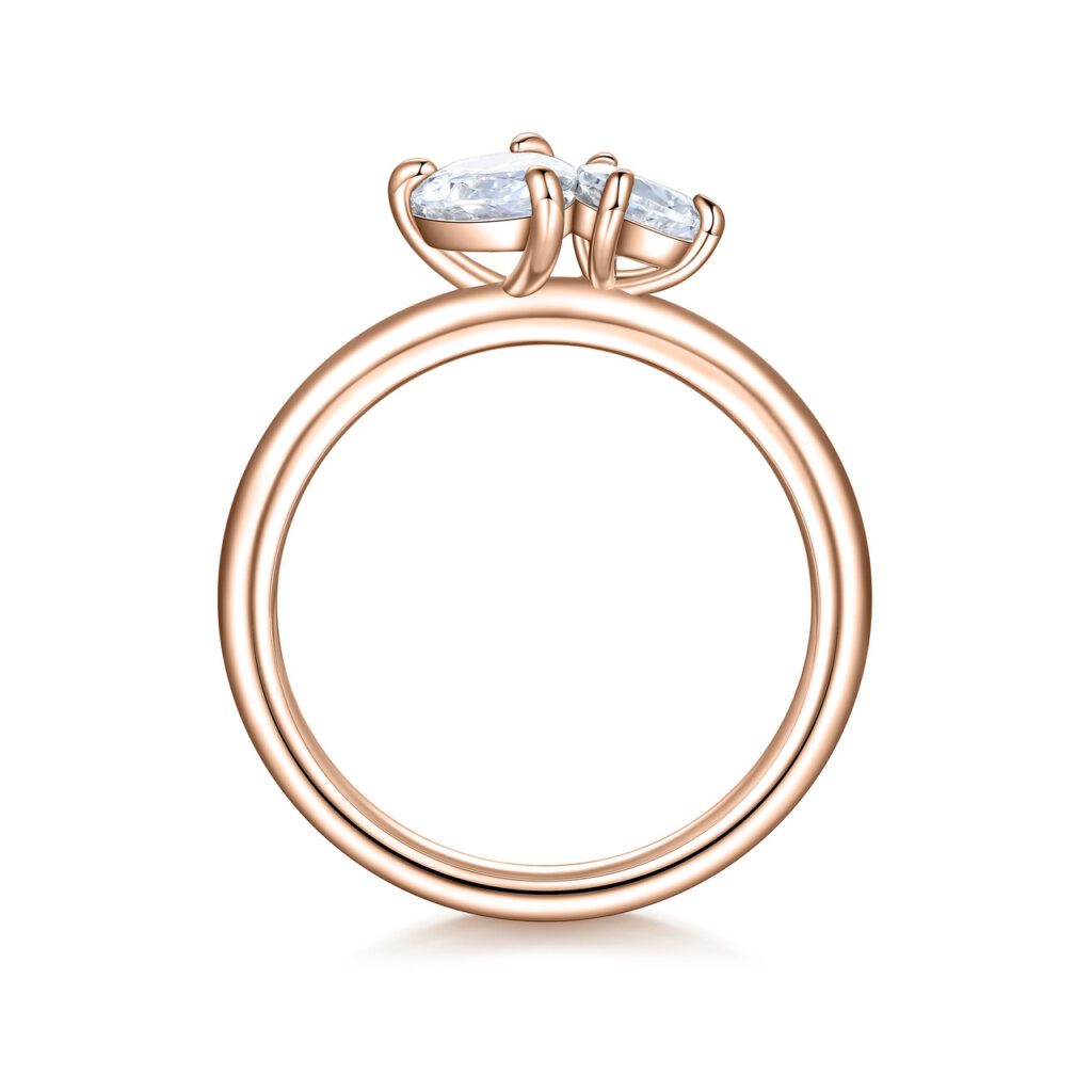 Marielle – Toi et Moi ring i 18k Roséguld