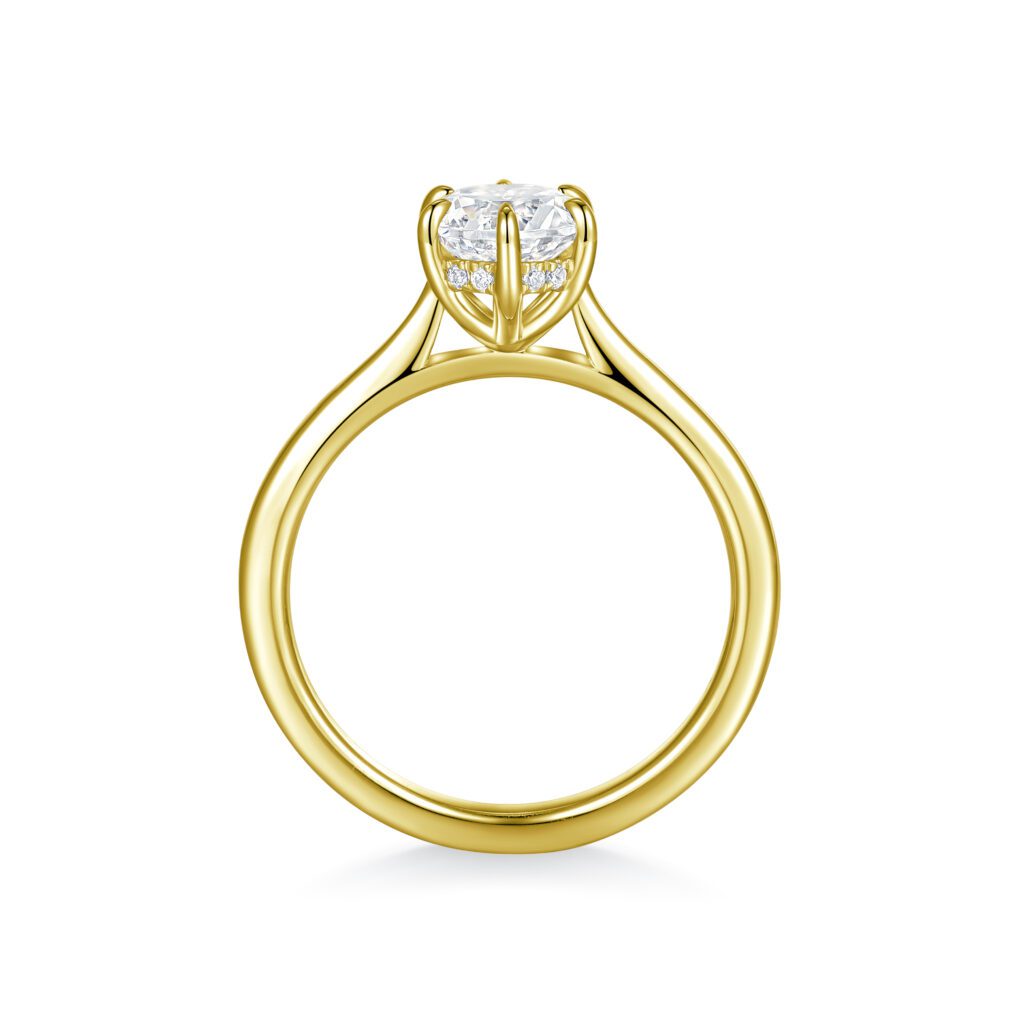 Valeria – Förlovningsring i 18k Gulguld med diamant