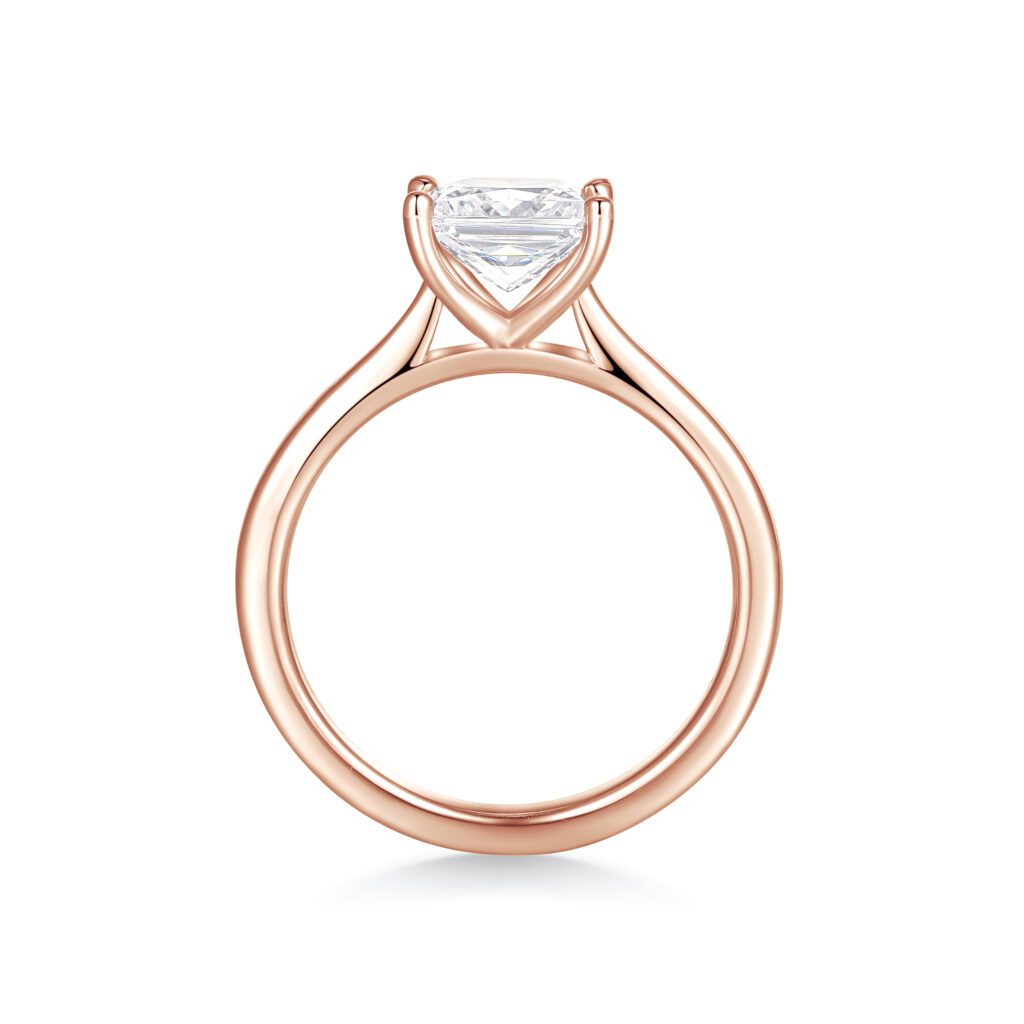Natalia – Elegant Solitärring i 18k Roséguld med diamant