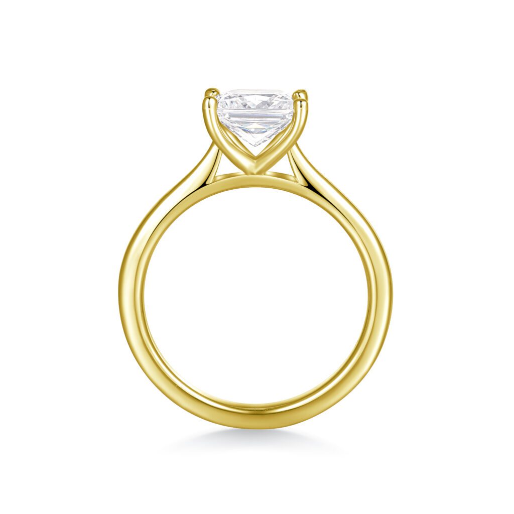 Natalia – Elegant Solitärring i 18k Gulguld med diamant