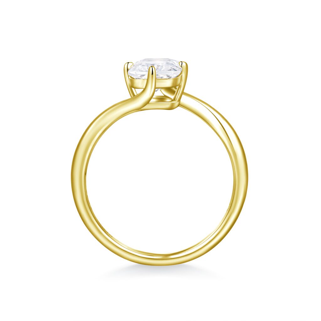 Ariel – Elegant Solitärring i 18k Gulguld