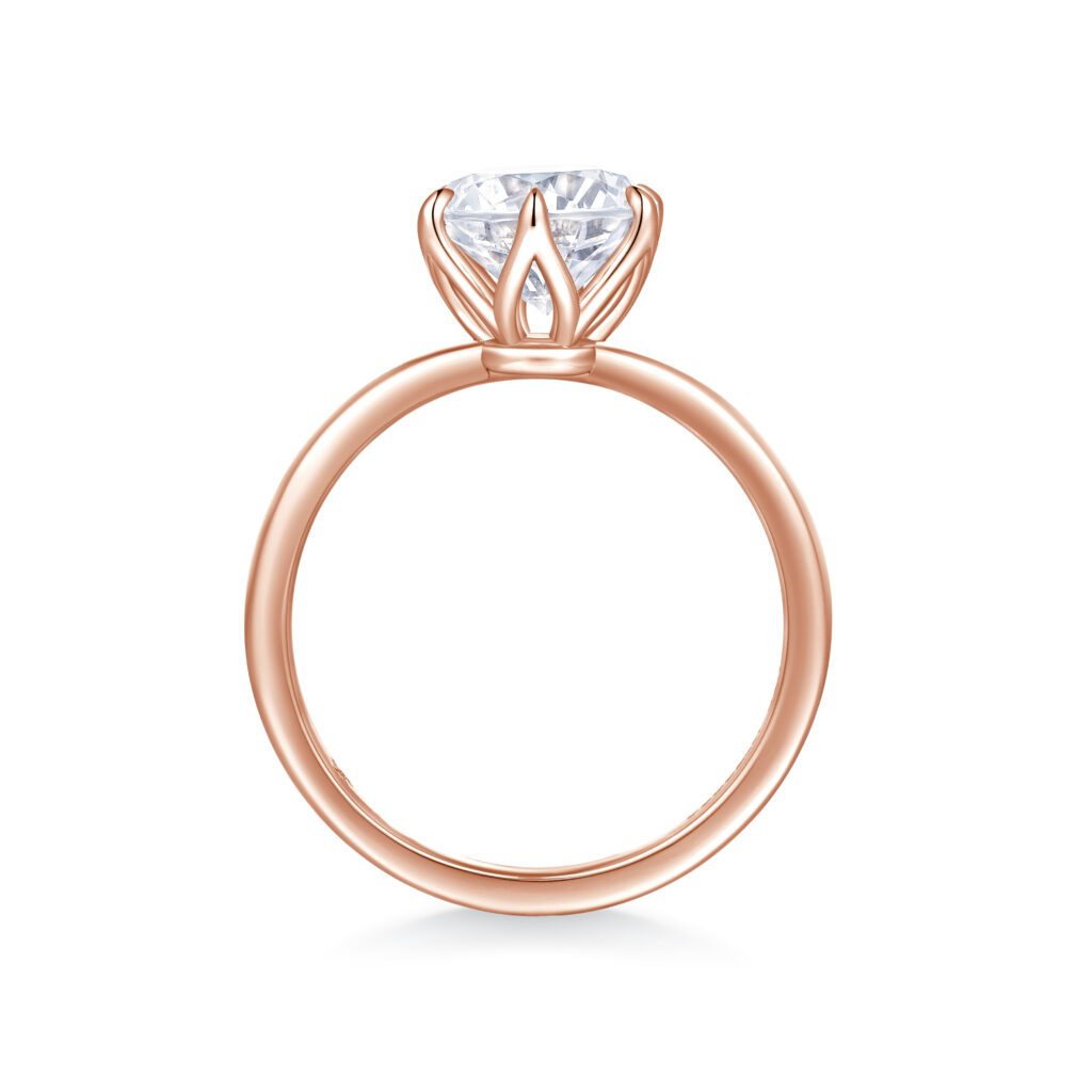 Tilia – Ring med Elegant Blomkrona i 18K Roséguld