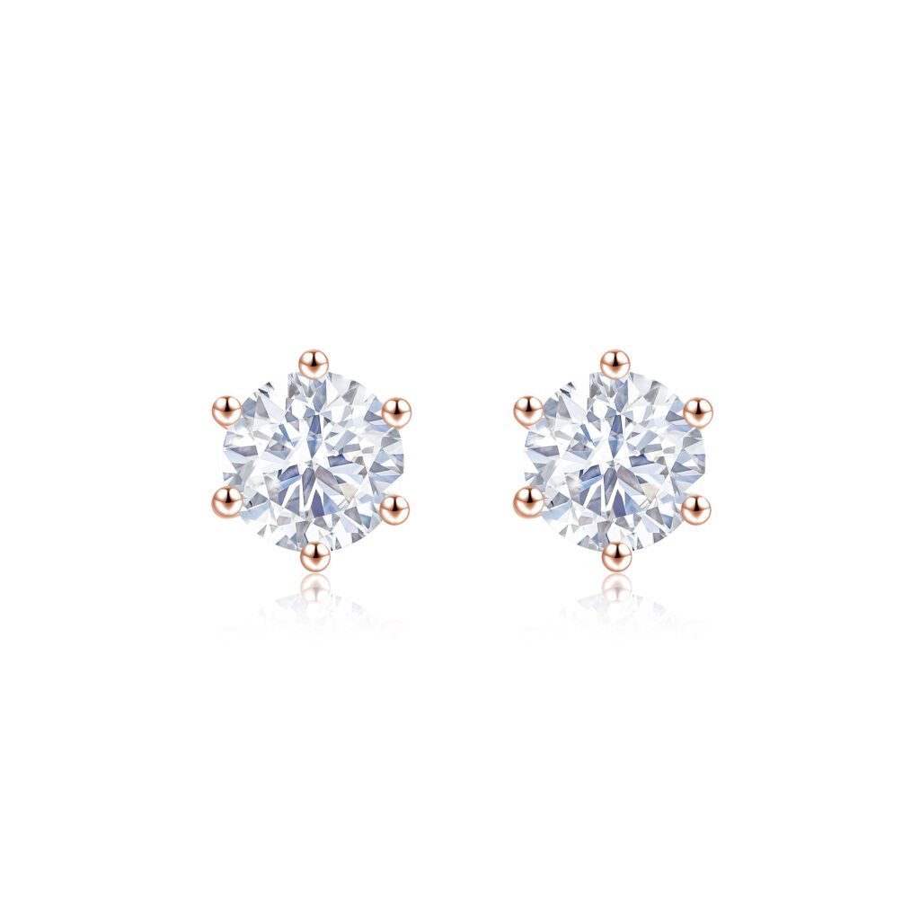 Amy – Eleganta Örhängen i 18k Roséguld
