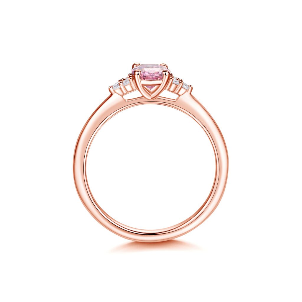 Lyana Rosa - Ring i 18k Roséguld med Rosa Diamant