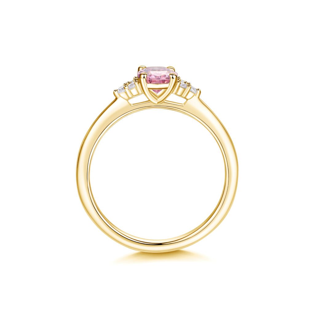 Lyana Rosa - Ring i 18k Gulguld med Rosa Diamant