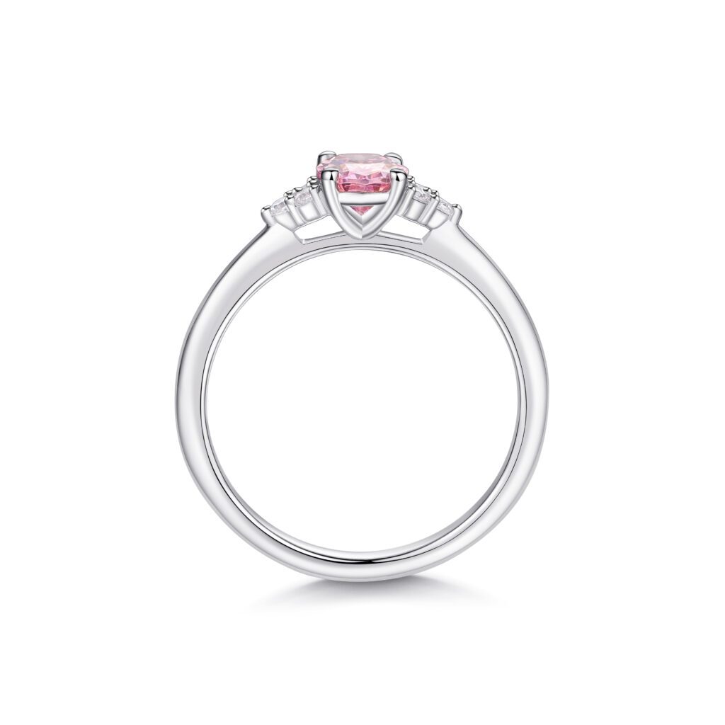 Lyana Rosa - Ring i 950 Platina med Rosa Diamant